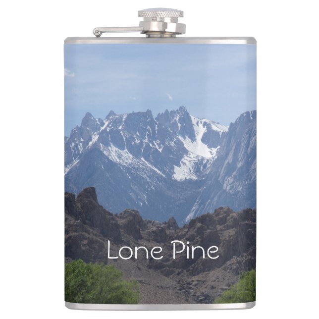 Petaca Montañas de nieve de Lone Pine (Anverso)