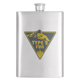 Petaca Montañas divertidas Tipo 2