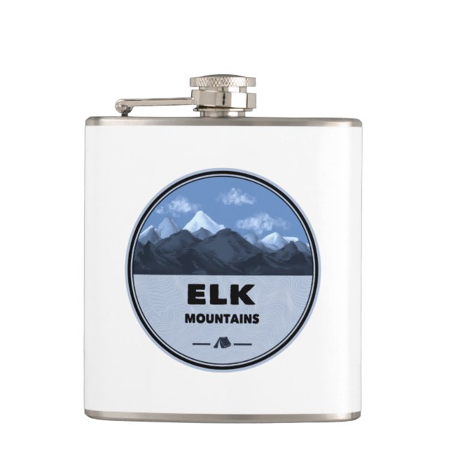 Petaca Montañas Elk Camping Colorado (Anverso)