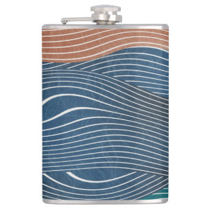 Petaca Montañas paisajísticas naturales: patrón sin fisur