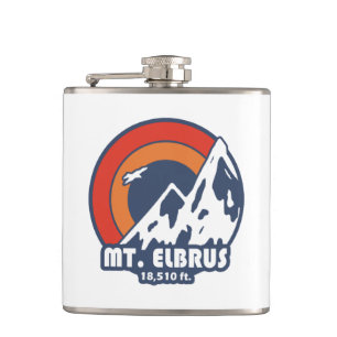 Petaca Monte Elbrus Rusia Sol Águila