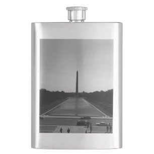 Petaca Monumento de Washington Vintage USA