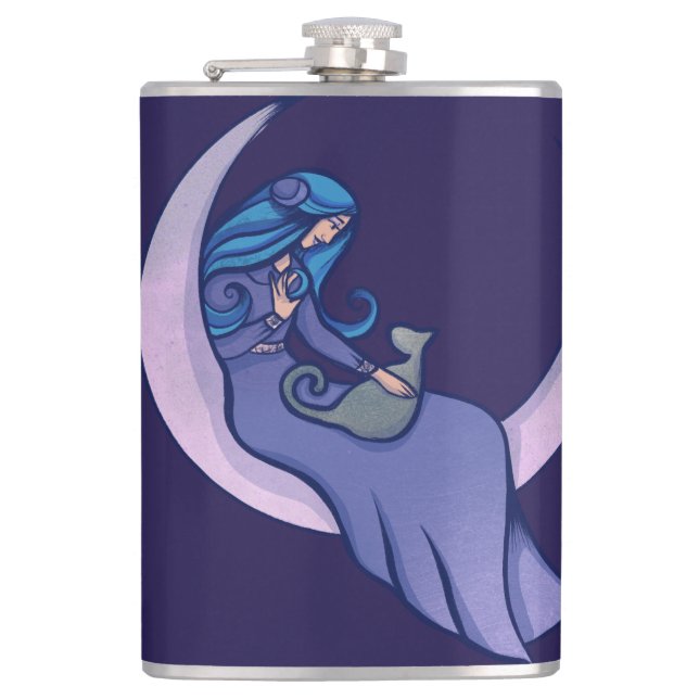 Petaca Moon Witch MoonChild Pagan Wicca Art (Anverso)