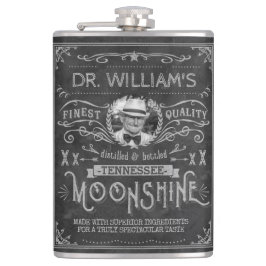 Petaca Moonshine Vintage Hillbilly Medicina Personalizado
