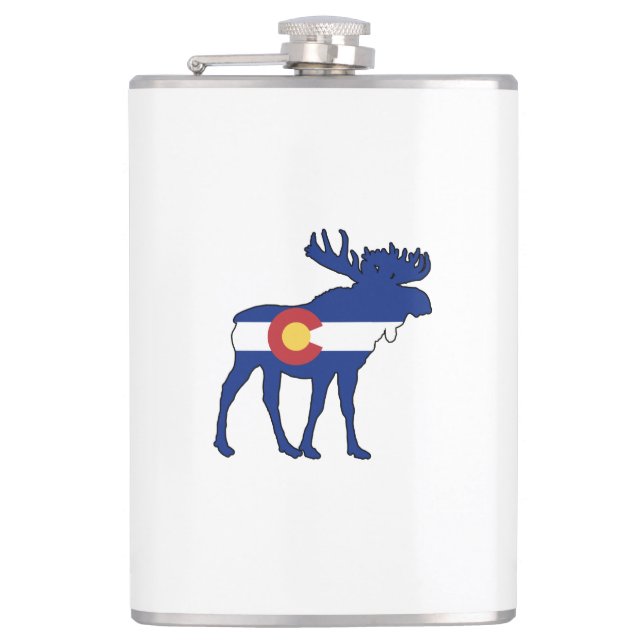 Petaca Moose de Bandera Colorado (Anverso)