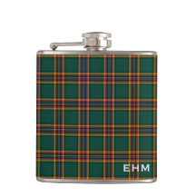 Moran Tartan Monogram Dark Green Plaid