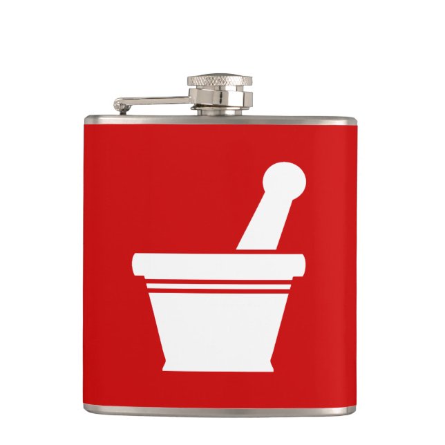 Petaca Mortero y Pestle (Anverso)