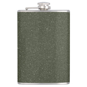 Petaca Moss Green Textured Personalizado Vinyl Wrapl Flas