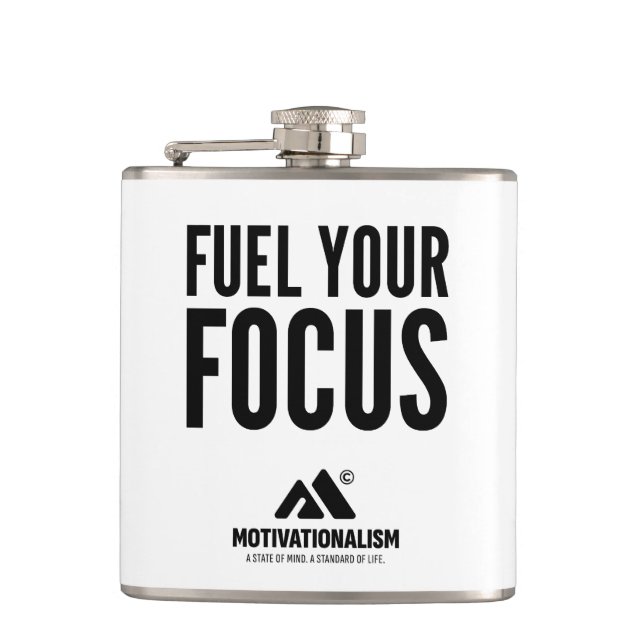 Petaca MOTIVATIONALISM© Fuel Your Focus_ (Anverso)