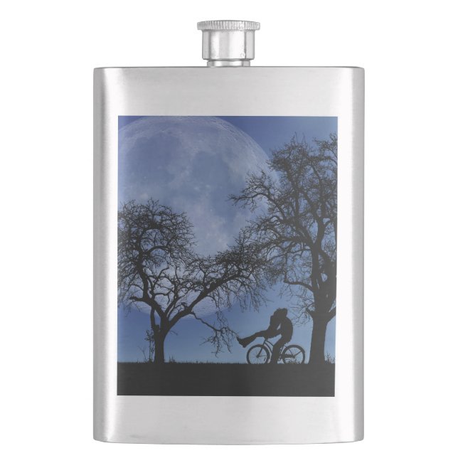 Petaca Moto de ciclismo de medianoche (Anverso)