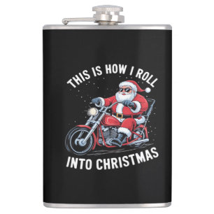 Petaca Motocicleta de Papá Noel Navidad Esencial