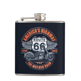 Petaca Motocicleta y Ruta 66