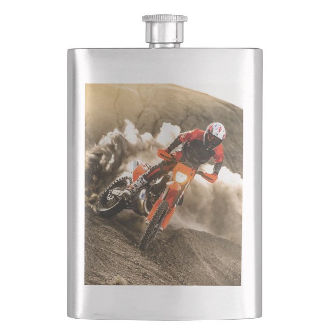Petaca Motocross Rider (Anverso)