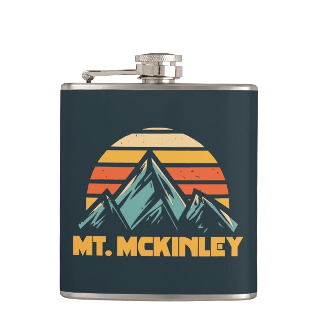 Petaca Mt. McKinley Alaska Retro Turquoise (Anverso)