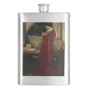 Petaca Mujer Bola de Cristal Pintura de Waterhouse