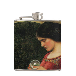 Petaca Mujer Bola de Cristal Pintura de Waterhouse