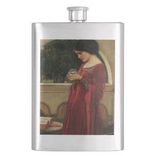 Petaca Mujer Bola de Cristal Pintura de Waterhouse