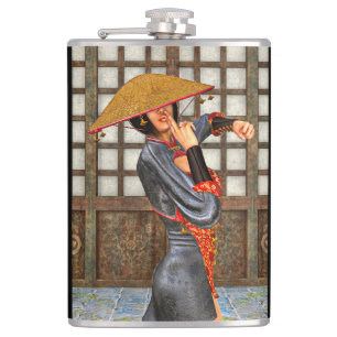 Petaca Mujer de batalla asiática