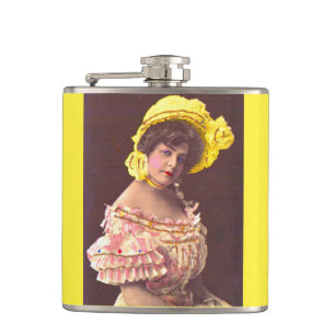 Petaca Mujer de los años 1890 en papel de vestimenta