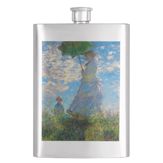 Petaca Mujer Monet Paraguas Impresionismo (Anverso)