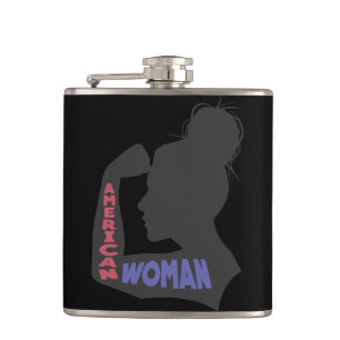 Petaca Mujer norteamericana gris oscuro
