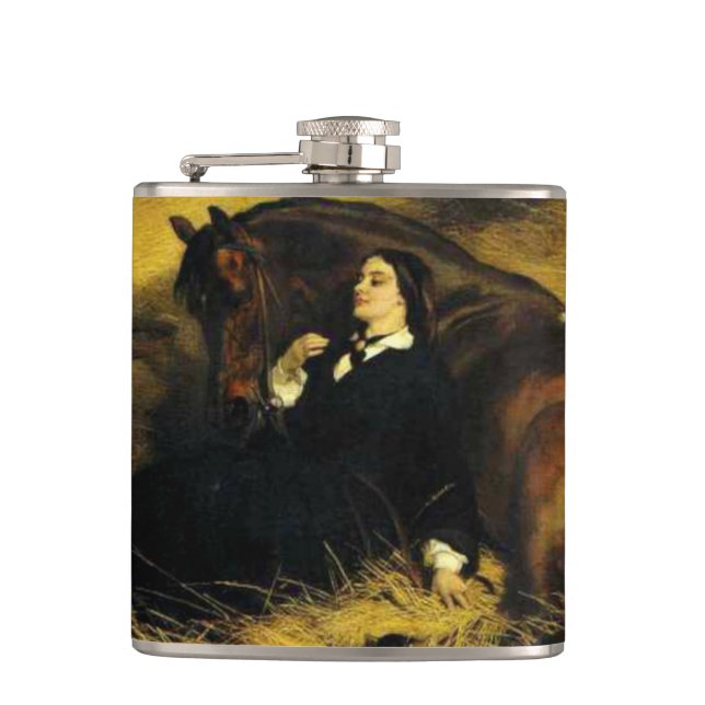 Petaca Mujer y caballo (Anverso)