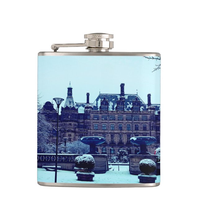 Petaca Municipio de Sheffield, en la nieve (Anverso)