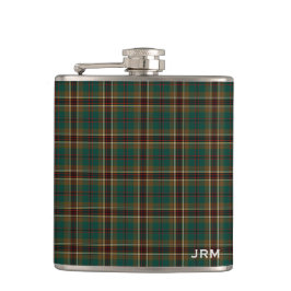 Petaca Murphy Tartan Monogram Irish Plate