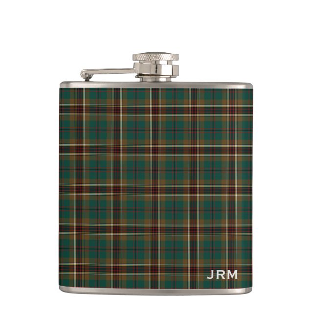 Petaca Murphy Tartan Monogram Irish Plate (Anverso)