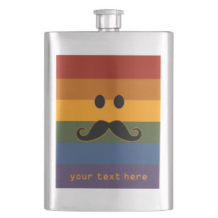 Petaca Mustache personalizado Orgullo