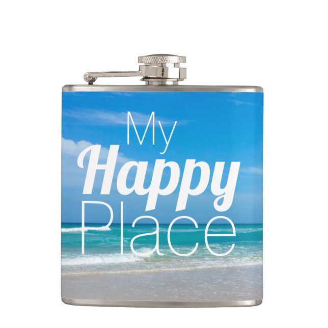 Petaca My Happy Place Vinyl Wrapl Flask (Anverso)