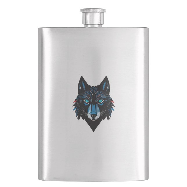 Petaca Mystical Wolf Flask (Anverso)