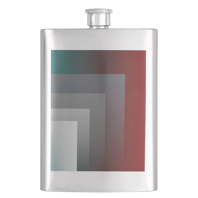 Petaca N - gris turquesa burgundy (Anverso)