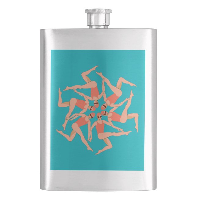 Petaca Nadadores artísticos - Natación sincronizada (Anverso)