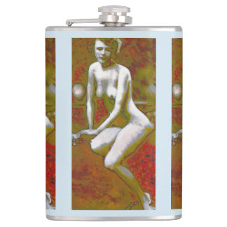 Petaca "Nadie usted sabe" el frasco envuelto vinilo