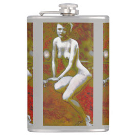 Petaca "Nadie usted sabe" el frasco envuelto vinilo