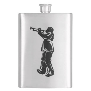 Petaca Naranja de Trumpet de Noches de Boogie de Nueva Yo