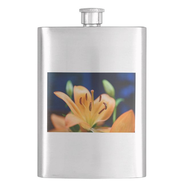 Petaca Naranja Lilly Flower Blossom (Anverso)