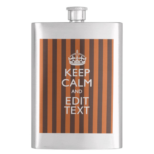 Petaca Naranja quemado personaliza este estilo de mantene (Anverso)