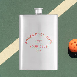 Petaca Naranja retro Après PKBL Club Escudo Pickleball