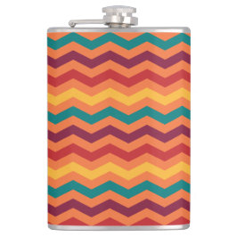 PETACA NARANJA ROJO AMARILLO VERDE AZULADO BURGUNDY ZIG Z