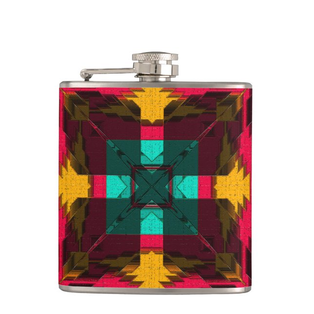 Petaca Nativo americano moderno 20 frasco envuelto (Anverso)