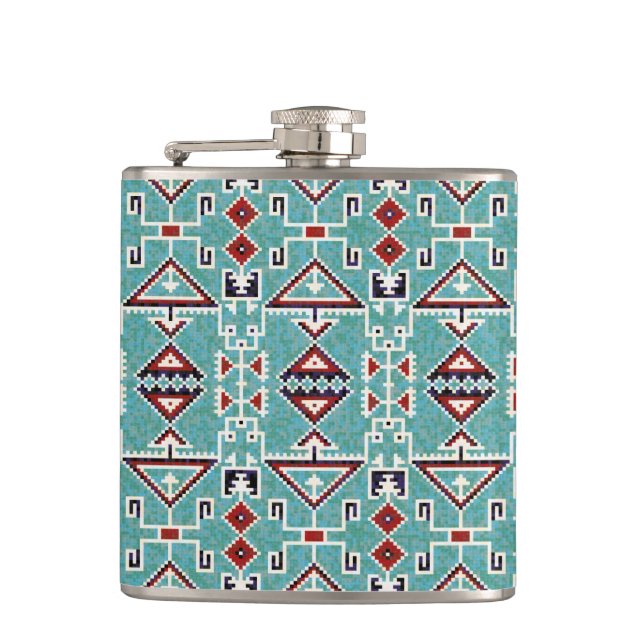 Petaca Nativo-Estadounidense Marcas del Patrón Navajo (Anverso)