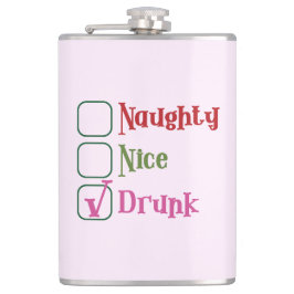 Petaca Naughty Nice Drunk Funny Holiday Christmas Mug