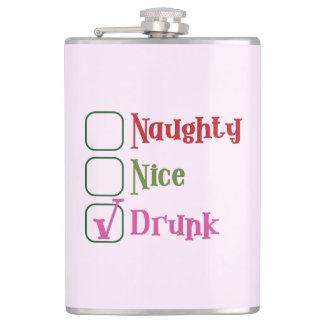 Petaca Naughty Nice Drunk Funny Holiday Christmas Mug