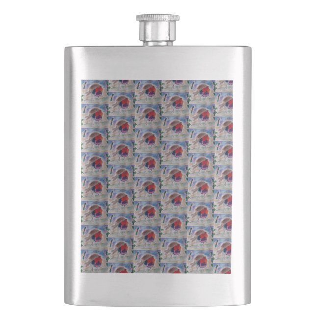 Petaca Navidad Robin Classic (Anverso)