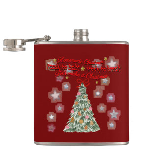 Petaca Navidad rústica acogedora vintage