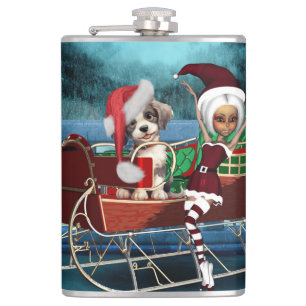 Petaca Navidades ampulosos y elfos