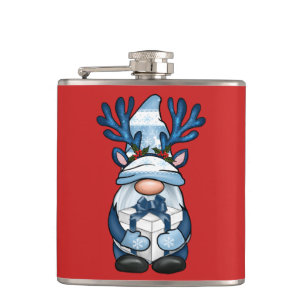 Petaca Navidades de renos de Gnome mueren de hambre