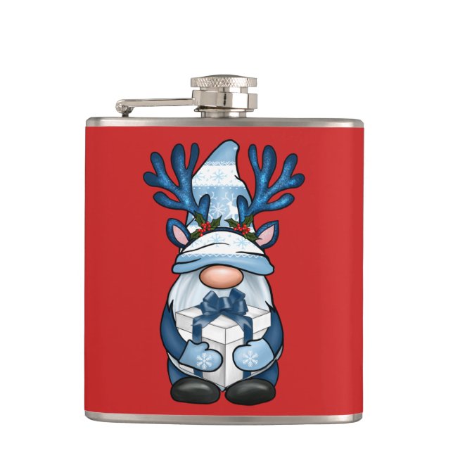 Petaca Navidades de renos de Gnome mueren de hambre (Anverso)